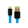 Kabel AVACOM MIC-40B USB - Micro USB, 40cm, modrá