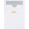 Textilomanie Papierové prianie k narodeninám FLOWERS EMBOSSING CARD