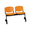 Lavica ISO Plast, dvojmiestna, oranžová