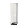 Kúpeľňová vysoká skrinka Intedoor Landau Metal 50 cm biela