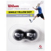 Squashové loptičky Wilson Staff Premium bodka žltá 2ks