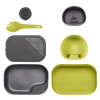 WILDO® CAMP-A-BOX® COMPLETE - set na prípravu jedla - LIME / ŠEDÁ