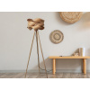 NEDES Dizajnová stojaca lampa z masívneho dreva E27/60W - WRE191