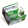 MONGE Fruits Kitten Chicken/Aloe 80g kuracie kúsky s aloe pre mačiatka