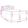 vidaXL Boxspring posteľ s matracom tmavosivá 140x190 cm látka - Sivá - 161517-56745