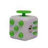 Fidget Cube antistresová kostka Bílo-zelená