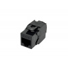 CTnet keystone UTP RJ45 cat.6, samozářezový, černý