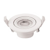 Optonica LED COB Downlight Round Rotatable 7W Studená biela