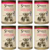 Simpsons Premium Chicken, Venison, Losos & Herring - mokré krmivo pre psov, s kuracím mäsom, zverinou, lososom, sleďom a zeleninou, bez obilnín - 6x 400 g