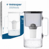 Sklenená filtračná kanvica Wessper 3,3 l čierna + 1x filter AquaClassic