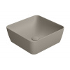 GSI SAND/NUBES keramické umývadlo na dosku 38x38cm, tortora mat 903805