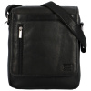 Pánska kožená taška cez rameno čierna - SendiDesign Nouwel čierna