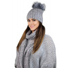 Súprava čiapky a šálu K.22.261.05 Light grey - Kamea UNI