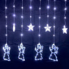 Vianočné LED záves Anjelikovia