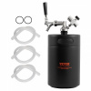tlakový kopáč mini keg pre domáce pivo 170 oz 5L čierny