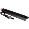 Alantec PZ011 power extension 1.8 m 9 AC outlet(s) Indoor Black