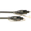 Optický kabel TOSLINK-TOSLINK, 5 mm, 2 m, kovové konektory