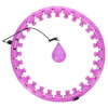 Masážní hula hoop HMS HHW12 plus size se závažím, fialová