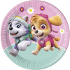 Procos Papierové taniere Paw Patrol Skye a Everest 23cm