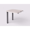 Lenza Prídavný stôlWels, 80×76,2×70cm, kovové nohy - agát svetlý