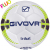 Kvalitná tréningová lopta Givova Pallone Tribal, žltá neónová / biela Veľkosť: 4
