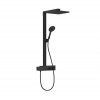 Hansgrohe Raindance E Sprchový set s termostatom, 30x30 cm, matná čierna 27361670-HG