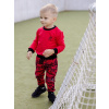 Chlapčenská súprava pulover+nohavice FOOTBALL - 074 - Červená