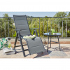 Ambia Garden ZÁHRADNÉ RELAXAČNÉ KRESLO, kov, textil - Záhradné stoličky - 002672012302