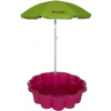 Dolini Detské pieskovisko kvet s dáždnikom - zelená/ružová