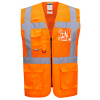 Portwest C496 MADRID EXECUTIVE MESH Reflexná vesta Fluorescenčno oranžová, 3XL