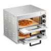 SucceBuy Dvojpodlažná rúra na pizzu 520x430x430MM z nehrdzavejúcej ocele