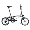 Skladací bicykel Brompton C Line 12Speed, Black/Black typ riadidiel H