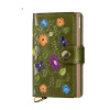 Secrid premium Miniwallet Stitch Floral Olive zelená