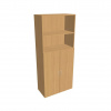 Kancelárska policová skriňa - D 5 80 04, Prevedenie Buk, Úchytka UCO