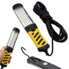 SIEŤOVÁ DIELENSKÁ BATERKA 100 LED S HÁKOM LAMPA KABEL 10M MAGNET 220V