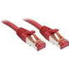 Lindy RJ-45 Cat.6 S/FTP 7.5m sieťový kábel Červená 7,5 m Cat6 S/FTP (S-STP) (47737)