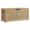 Textilomanie Úložný box LEHAC s vekom 100x46cm, dub sonoma