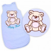 Baby Nellys Spací vak Medvedík Teddy sv. modrý