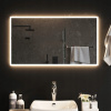 Zrkadlo - Kúpeľňové zrkadlo s LED, 90x50 cm (Zrkadlo - Kúpeľňové zrkadlo s LED, 90x50 cm)