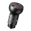 Nabíjačka do auta Mcdodo CC-7030, USB + USB-C, s displejom, 45 W (čierna) 6921002670302