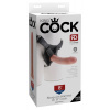 Pipedream King Cock 8 Strap-on – pripínacie dildo 20,3 cm (telová farba)