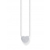 Thomas Sabo KE2277-051-14-L45V Silver Heart Necklace with Zirconia 40-45 cm