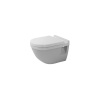 DURAVIT Starck 3 závesné WC s plochým splachovaním, 360 mm x 540 mm, s povrchom WonderGliss, 22010900001