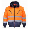 Portwest PJ50 Hi Vis Pilot Bunda 3 v 1 oranžová/oranžová/tmavomodrá oranžová/tmavomodrá