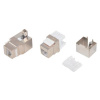 XtendLan Keystone jack RJ45, CAT6, STP, inštalácia bez nástrojov, zaklapávacia