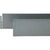 Záhonový pozinkovaný obrubník BestBerg BBLE-10ST / 1195 × 130 × 0,65 mm / 5 ks / strieborná