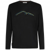 Pánske funkčné tričko Icebreaker Men Merino 150 Tech Lite LS Tee Rainer Ridge Veľkosť: XL / Farba: čierna