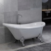 Samostatne stojaca vaňa na levích nohách, biela, (Samostatne stojaca vaňa na levích nohách, biela,)