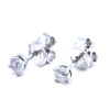 Stříbrné náušnice pecky s moissanitem Matea 3mm