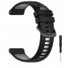 Silikónový pásik + skrutkovač pre Garmin Forerunner 970 / Čierno-sivý
